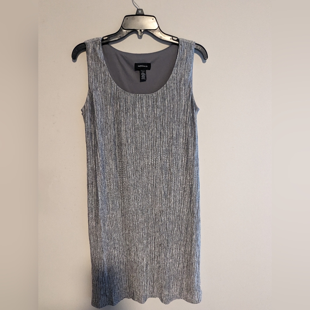 R&M RICHARDS Two-Piece Dress and Jacket Set Size 6 Gray/Silver/Metallic